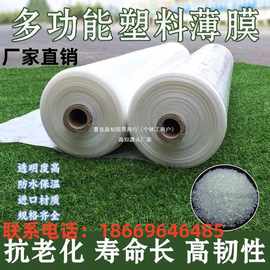 晶知整卷塑料薄膜防尘防雨布高透光包装膜抗老化大棚膜加厚封窗塑