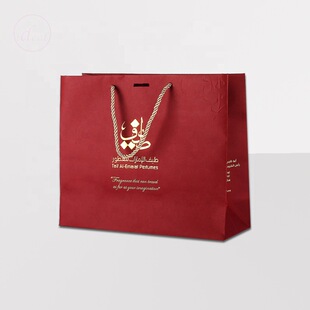New Arrival Custom Shopping Paper Bag with Handle Matt Lamin