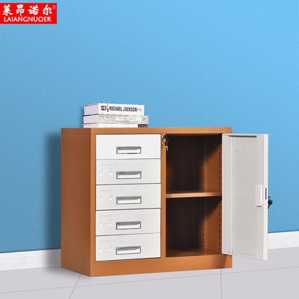 Office steel cabinet file cabinet small cabinet with lock drawer cabinet financial under-desk cabinet low cabinet storage cabinet archive cabinet