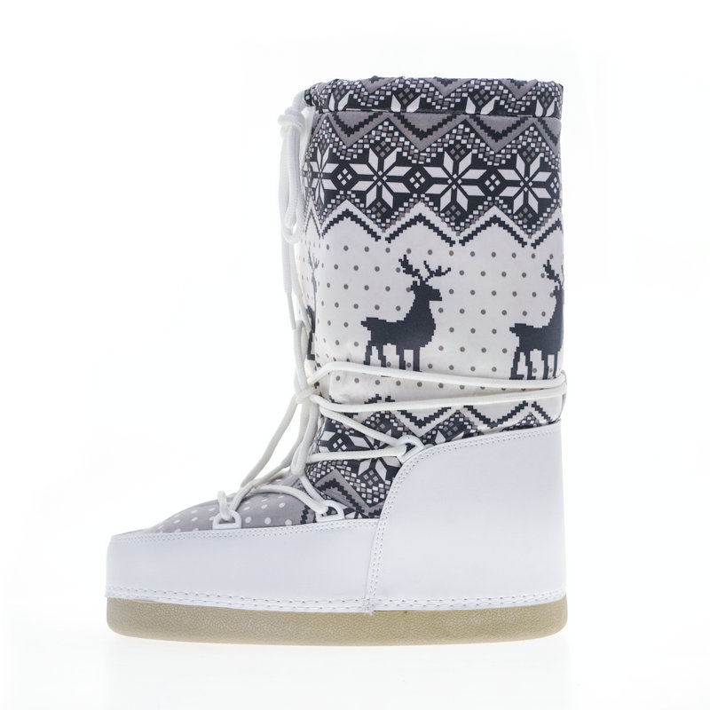 Botas espaciales de invierno transfronterizas de Amazonas, botas lunares, botas de nieve de alto cilindro, zapatas de nieve personalizadas antideslizantes