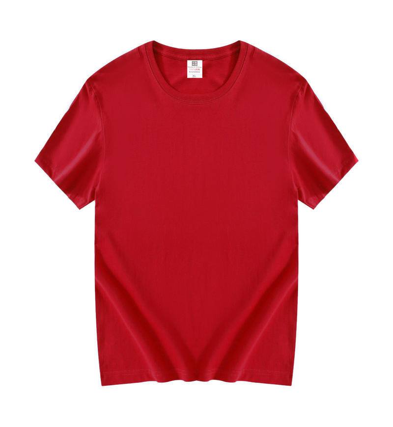 Tiger 180G peinado algodón de cuello redondo T-shirt de manga corta impresión de verano coreano ropa de trabajo de hombres y mujeres camisa publicitaria personalizada