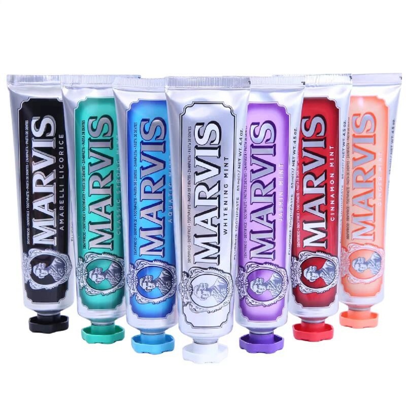 イタリア輸入 Mars 大人用ミント風味歯磨き粉 85ml フレッシュブレス シルバー歯磨き粉 ギフトボックス|undefined