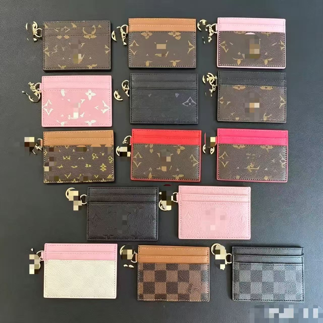 Vintage Card Holder Coin Purse, Large Capacity Vertical Style, LV Card Holder, Portable Coin Storage Bag, Designer Card Holder