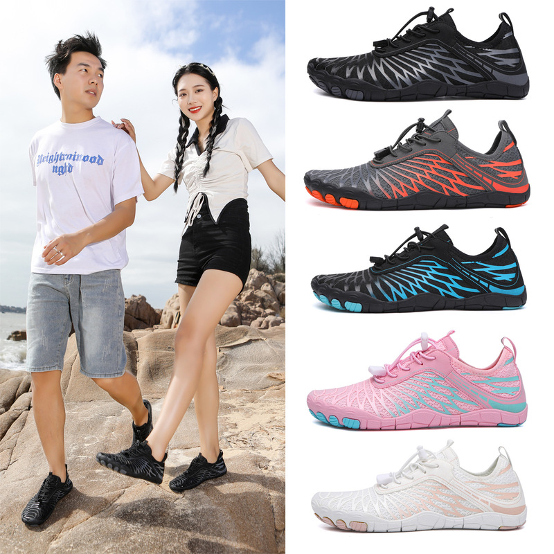 Outdoor new five-finger upstream shoes wading beach shoes barefoot diving shoes swimming fitness riding hiking shoes