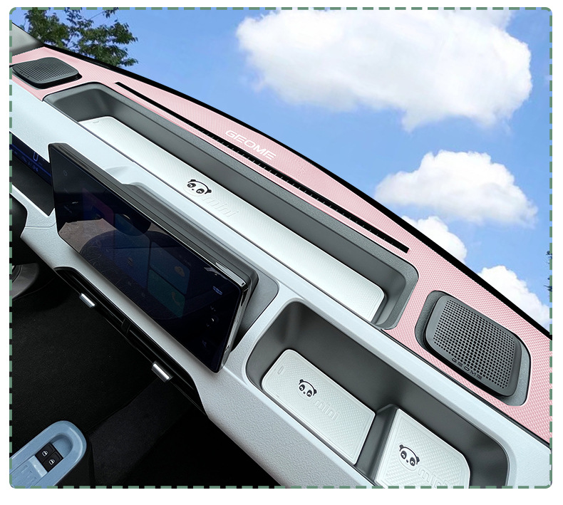 Geely Panda Light Avoidance Pad Interior Mini Car Modification Central Control Integrated Instrument Panel Anti-Slip Pad Accessories Door Slot Pad