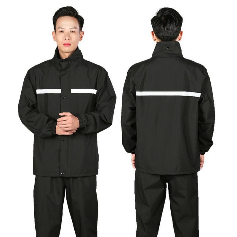 비옷 비 바지 세트 전신 방수 분할 성인 오토바이 여성 폭풍우 라이더 테이크 아웃 비옷 남성
