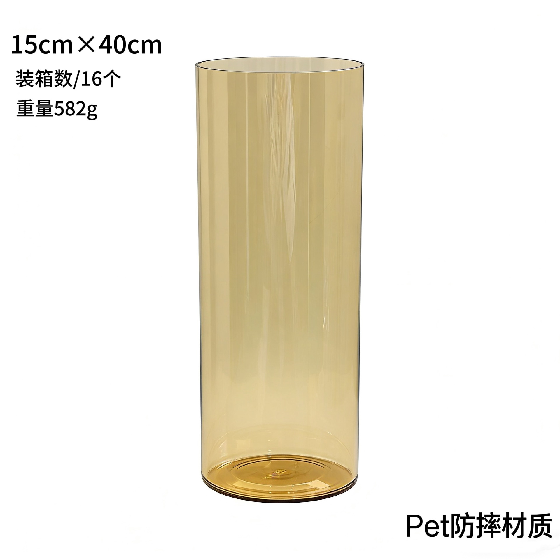 Ventas directas de fábrica Cubo de flores de despertar de acrílico Agua profunda Cubo alto Florería Florería Cubo de flores Plástico Grande Francés transparente