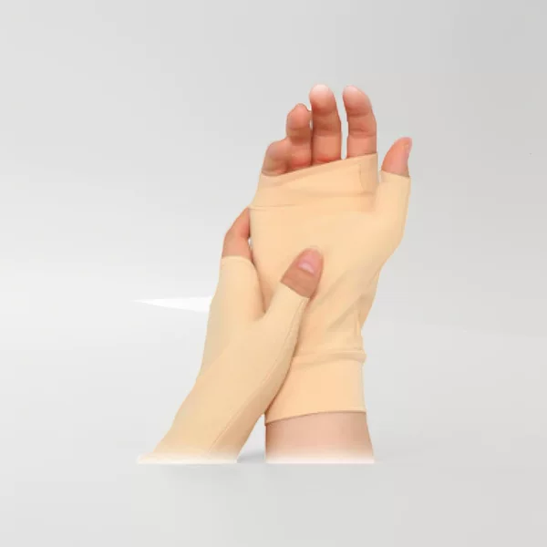 High-Elastic Fingerless Protective Gloves for Medical Care, Manicure, Outdoor Activities, Uv Protection, Sun Protection, and Thin Skin Protection for the Elderly