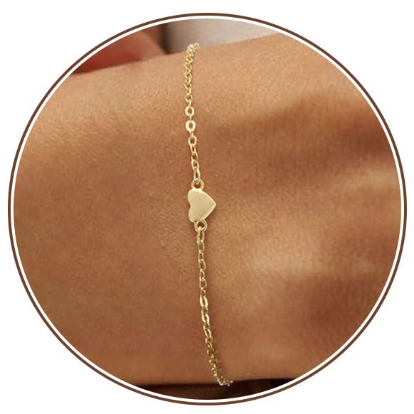 New European and American cross-border simple and elegant heart flower ball bracelet for women, fashionable, unique, versatile and exquisite jewelry New European and American cross-border simple and elegant heart flower ball bracelet for women, fashionable, unique, versatile and exquisite jewelry
