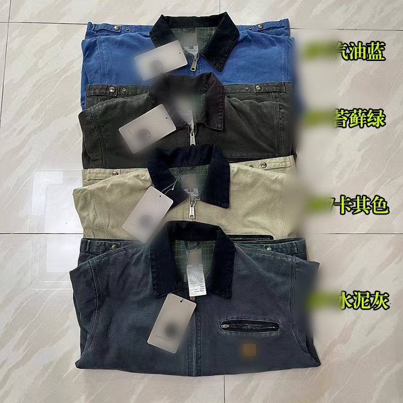 跨境专供卡哈T高品质美式复古水洗翻领男士夹克秋冬舒适百搭外套