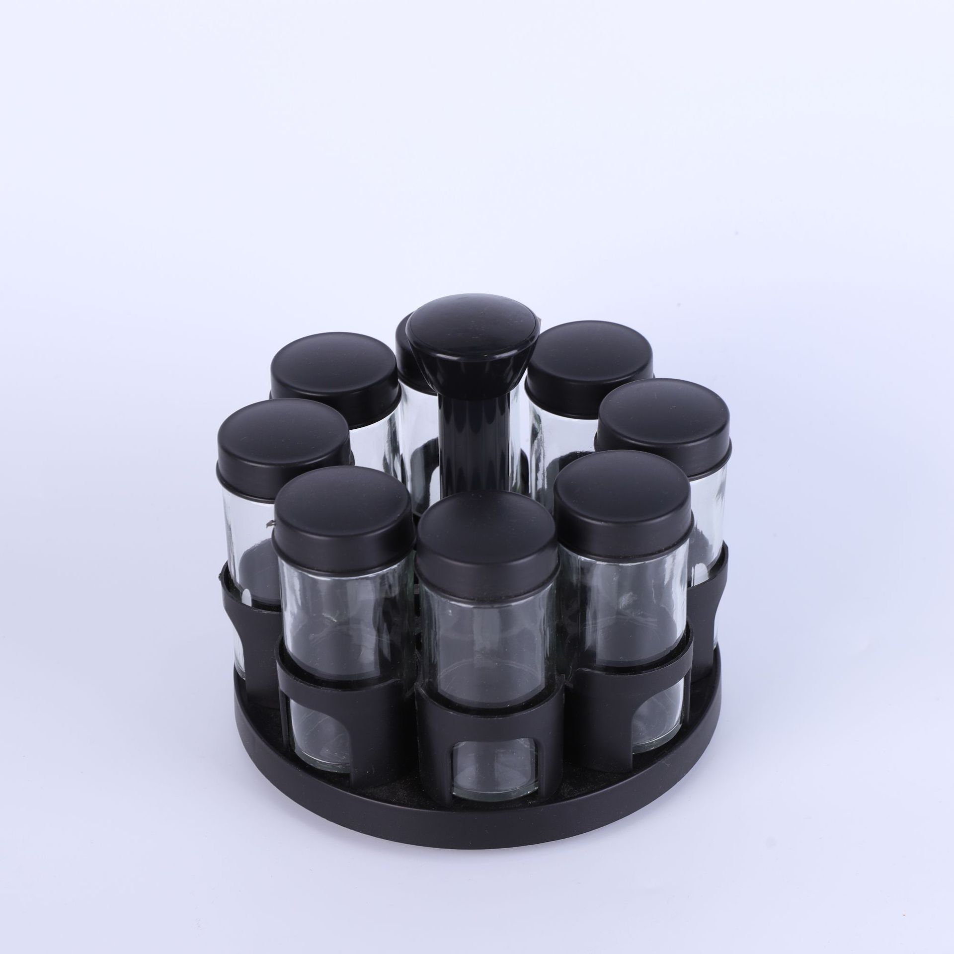 Botella de condimentos Botella de condimentos de vidrio Botella de condimentos Taza de condimentos Caja de condimentos Botella de pulverización porosa rotativa Botella de pimienta para artículos de cocina image 3