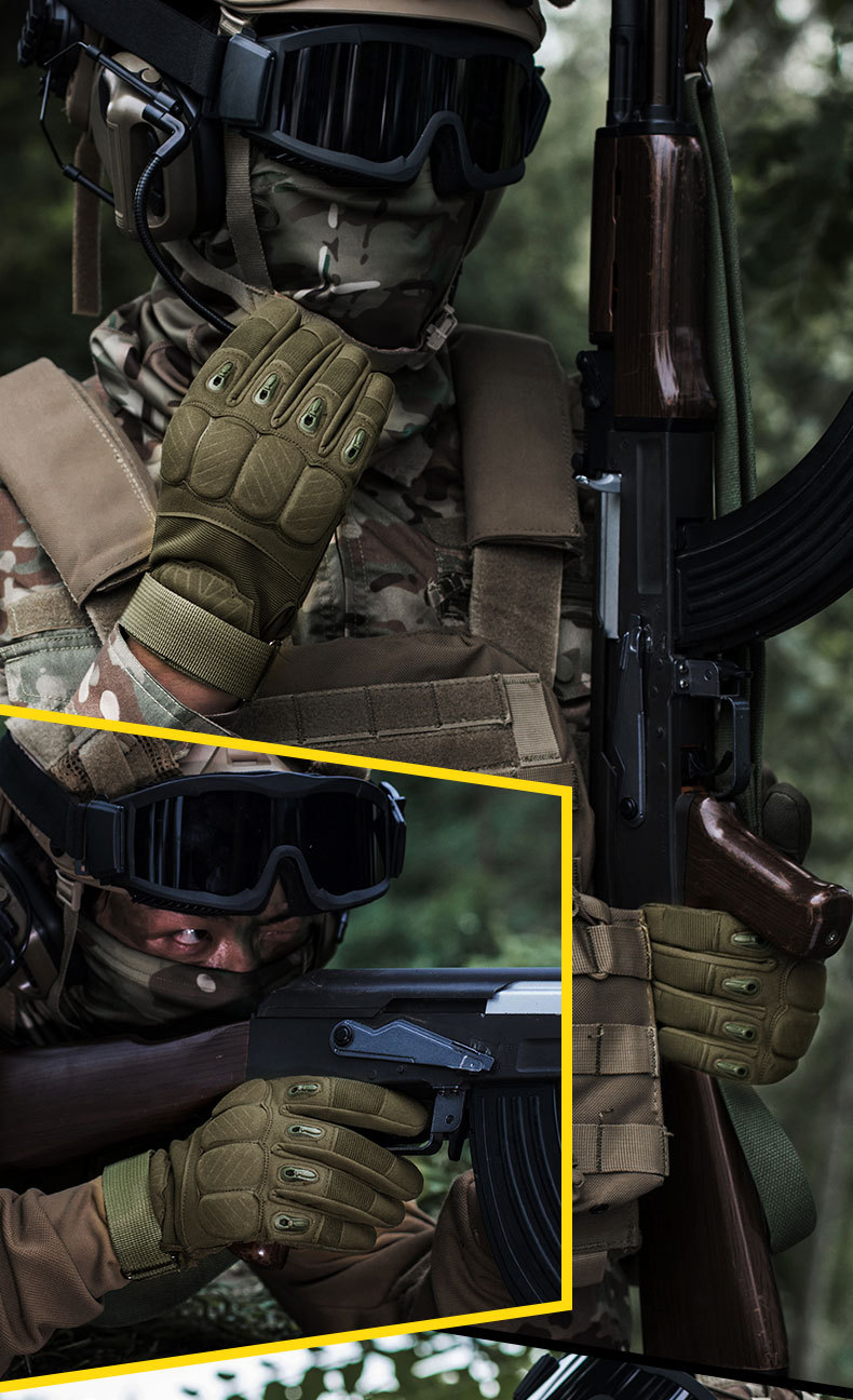 Tactical Gloves M Z190 Outdoor All Finger Tactical Protection Sports Training Special Forces Army Fan Riding Gloves_voghion.com