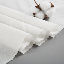 平纹30支人造棉衬衫服饰坯布面料120g春夏季纯棉府绸布料现货批发