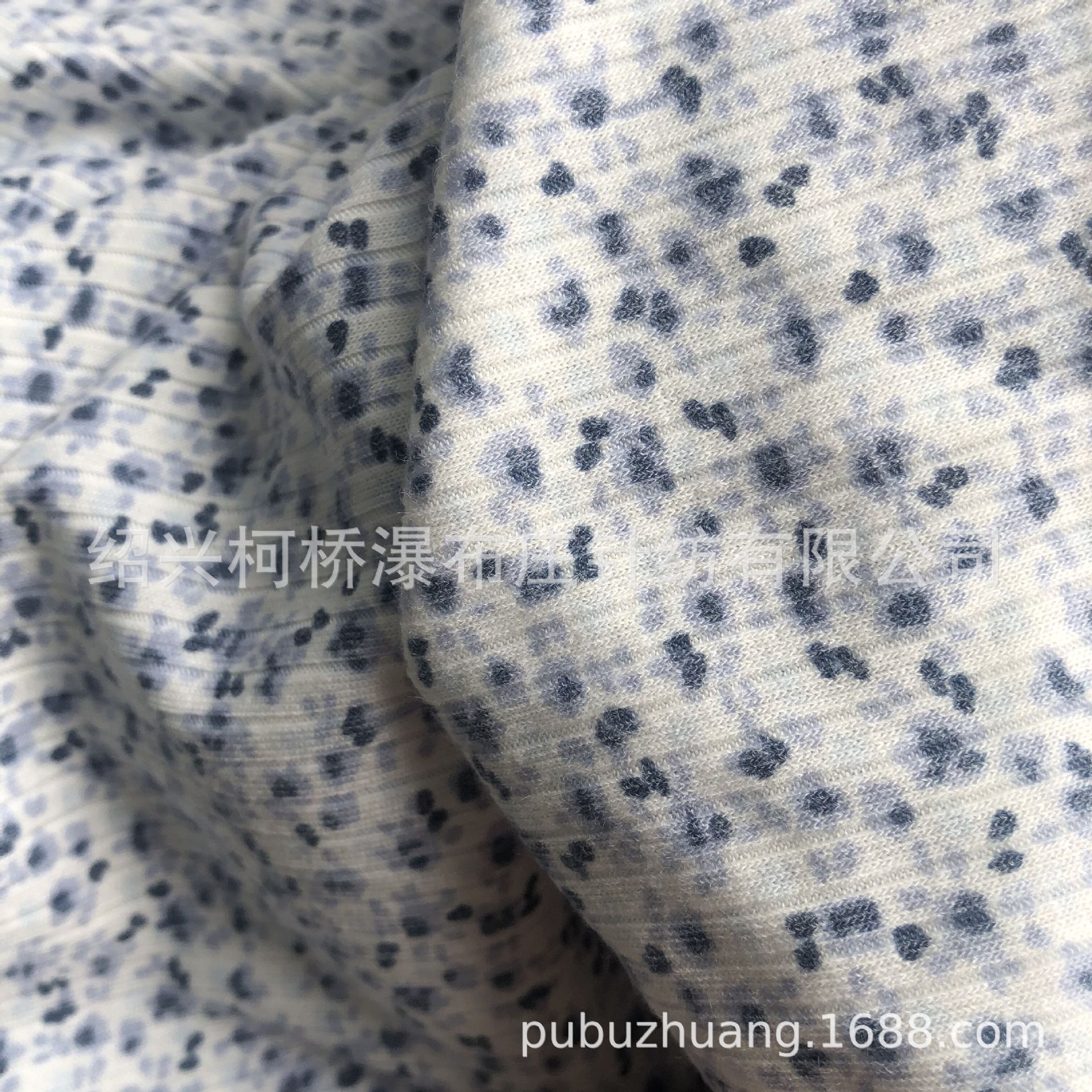 销售针织70%再生涤纶25%人棉粘胶5%氨纶 5X2罗文印花