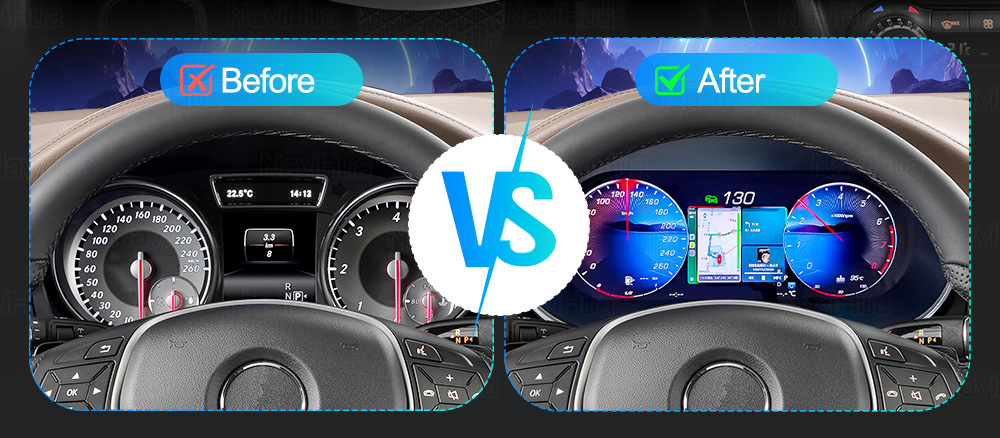 12.3 inch LCD Instrument Panel for Mercedes-Benz A/CLA/GLA