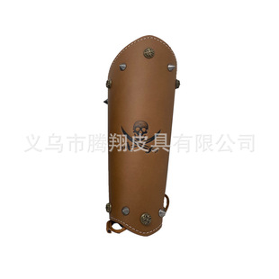 European Medieval Pirate Samurai Leather Wrist Wrist Wash Rope Strap Protectors cosplay Props