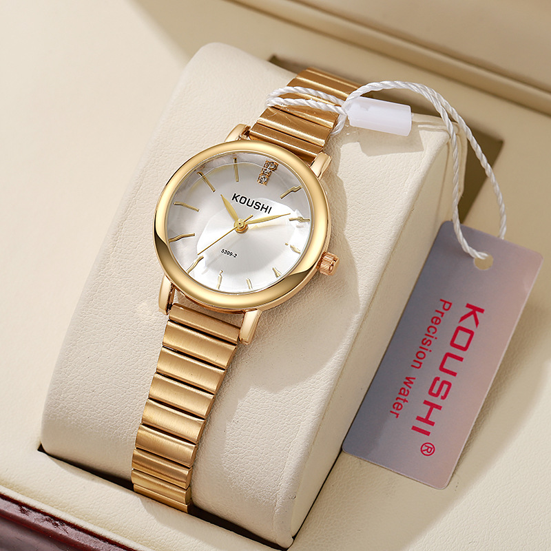 Cross-border New Women's Watch Fashion Women's Watch Student Bamboo Steel Watch Koshi Guangzhou Watch Advanced Sense Small Style