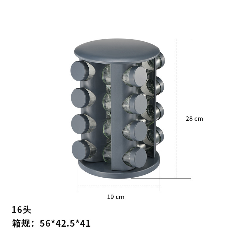 Estante de condimento redondo de color natural cocina multifuncional tanque de condimento giratorio utensilios de cocina para el hogar estante de condimento al por mayor