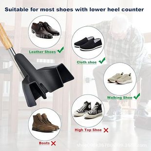 Telescopic Long Handle Metal Shoehorn Shoe Horn Long Handle Adjustable Shoehorn Sneaker Assistant