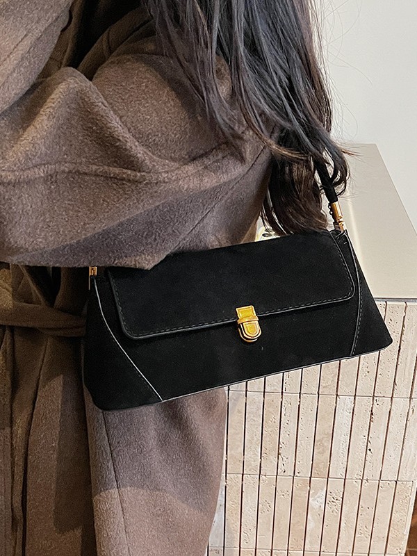 Diseño de nicho de textura transfronteriza de alto nivel bolso de palo de mano para mujeres ventas calientes nuevas bolsas de hombro de estilo extranjero bolsas de brazo de moda image 5