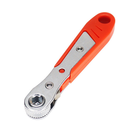 Mini 36-tooth ratchet screwdriver for tight small space gap repair operation, L-shaped curved head socket wrench