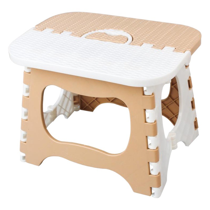 Bd-03 Bamboo Pattern Foldableing Stool Plastic Foldableable Stool Kidsren and Adults Portable Bathroom Bench