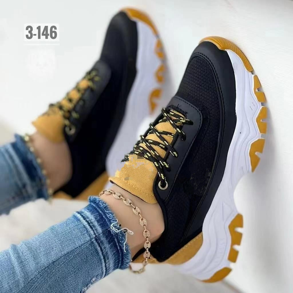 Women's Basic Solid Color Round Toe Running Shoes display picture 6