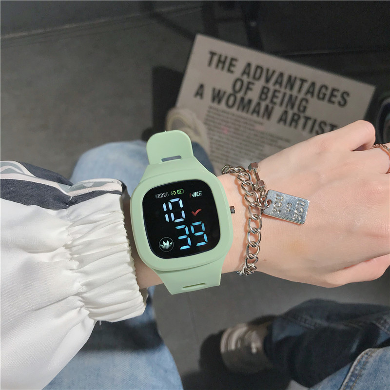 High-value electronic watch women's student children's ins style small square fashion junior high school girls waterproof sports