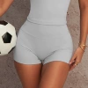 High quality nylon-frost gray shorts