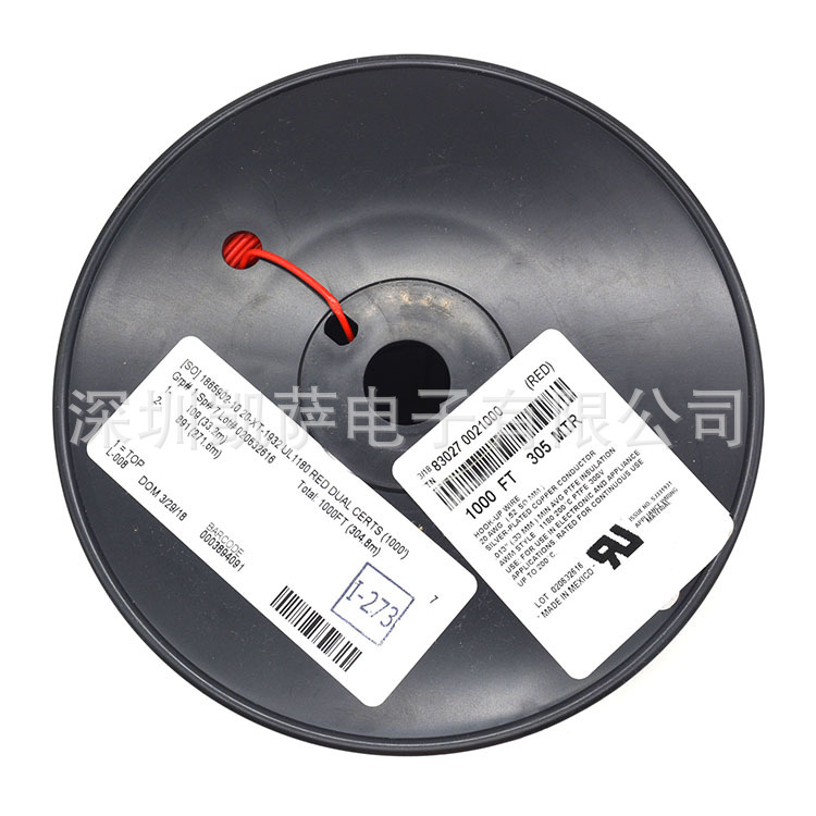 Belden 83027 0021000 线缆 #20 STR TFE RED