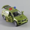 Bmw, green police car