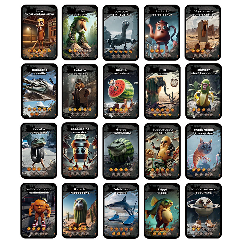 [외국산해전투력카드] 영문판, 1팩에 20장