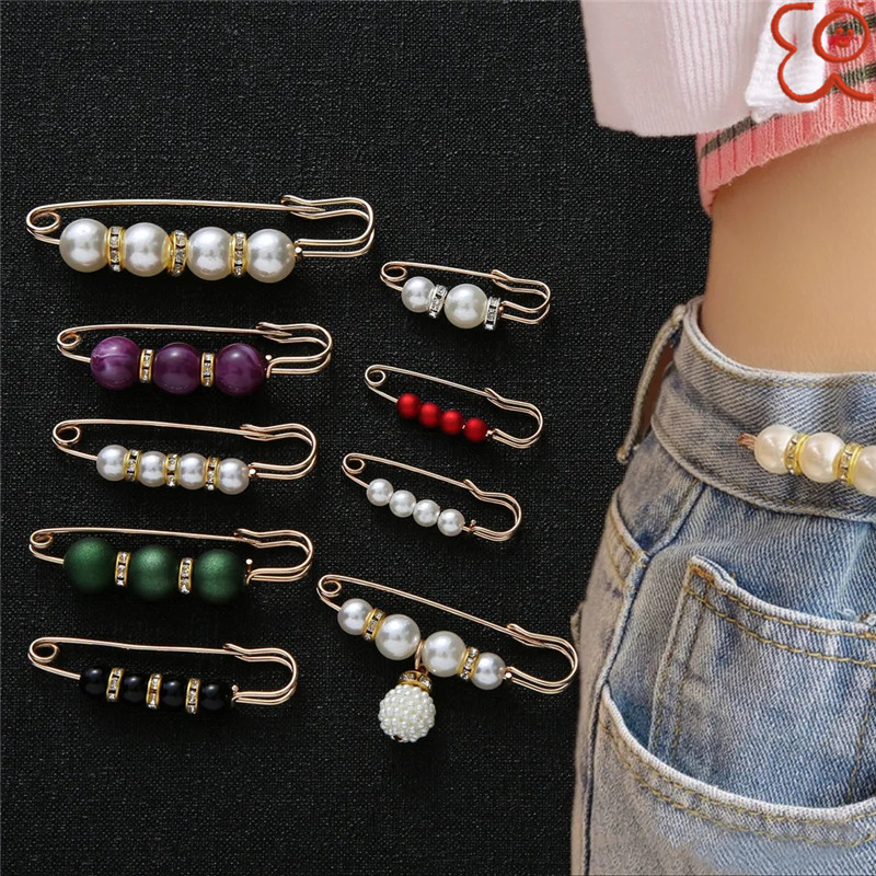 Waist pin to prevent exposure brooch pants waist to change the artifact waist pin fixed clothes accessories waist buckle_voghion.com