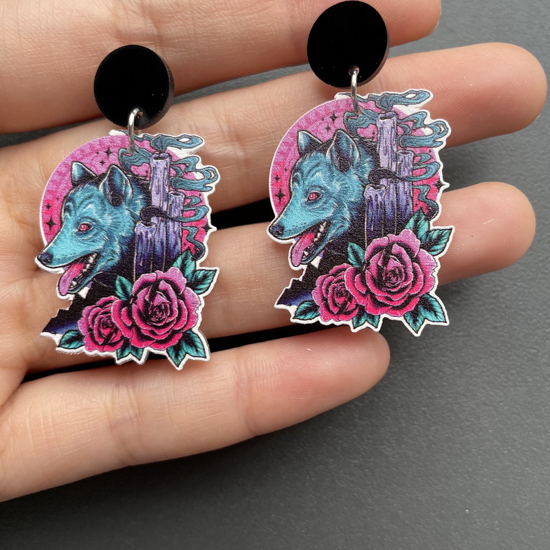 1 Pair Cartoon Style Animal Arylic Womenu0027S Drop Earrings