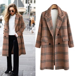 2024 Winter Ladies Jacket Long Coat Women Mid-Length Woolen Coat Jacket