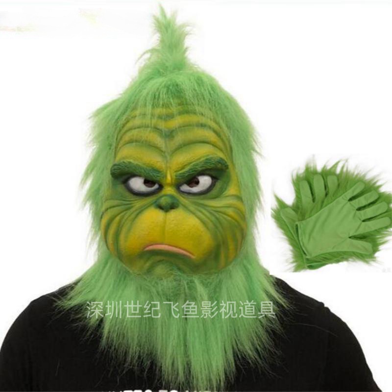 Barbudo abuelo Santa Claus látex máscara actividad del partido accesorios divertidos Navidad atmósfera Decoración