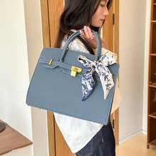 2025外贸走单爆款秋冬大容量大托特凯莉铂金包上开口双隔层Birkin