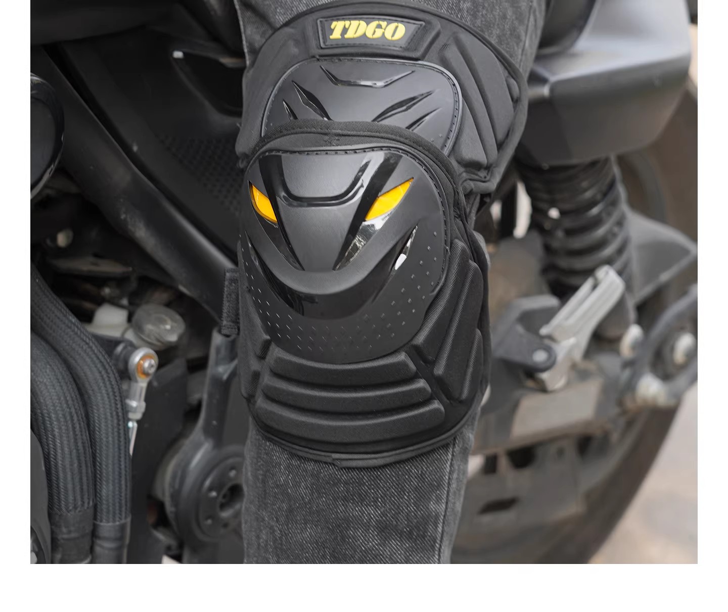 Motorcycle Knee Pads, Motorcycle Riding Protective Gear, Spring Warm Windproof Elbow Pads, Summer Quick-Release Anti-Fall Protection, Universal for All Seasons, Men's