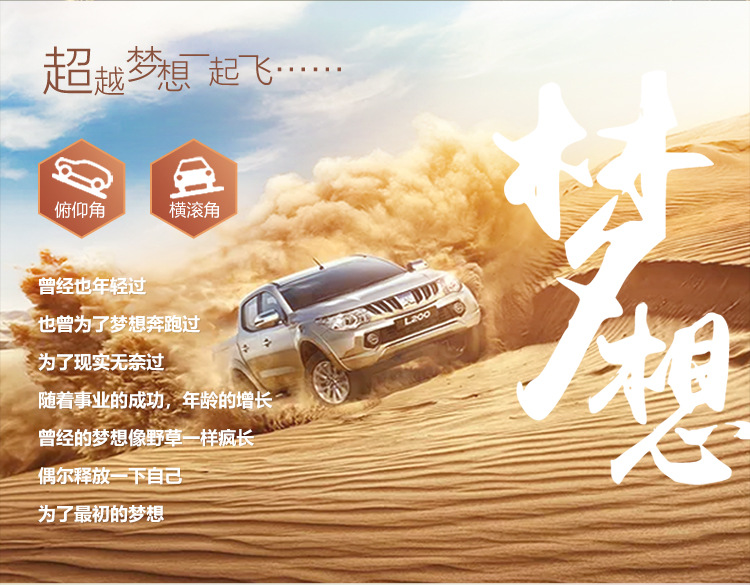 GPS car HUD head-up display, altitude compass, off-road vehicle horizontal slope balancer