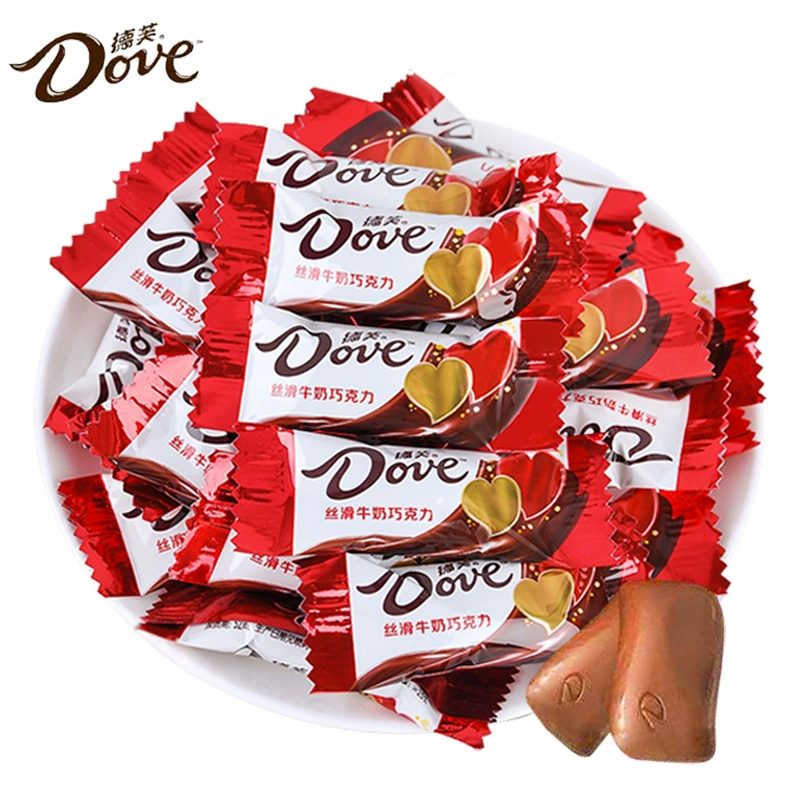 Конфеты (Dove) assorted молочный шоколад микс — свадебный и новогодний подарок, ассорти упаковок, ~0.9 кг