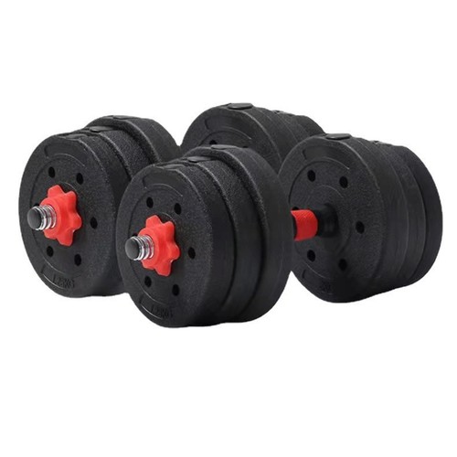 Household dumbbells for men to train arm muscles, adjustable and removable rubber-coated barbells, a pair of fitness equipment combination dumbbells wholesale