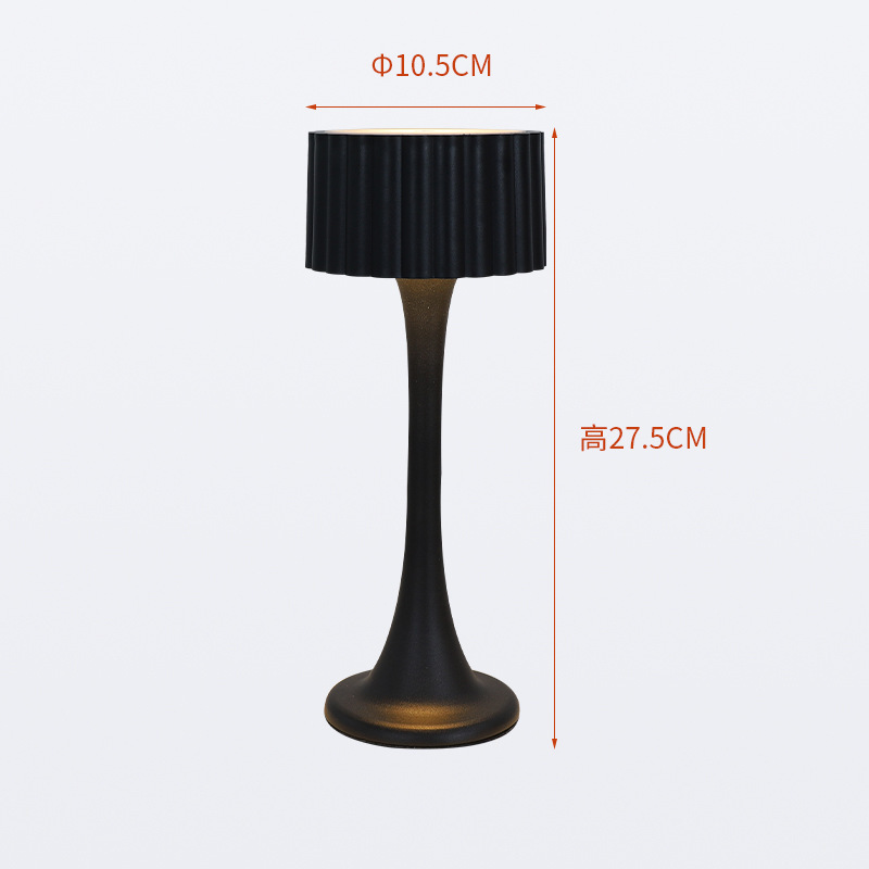 LED 充電式テーブルランプ寝室のベッドサイドナイトライトタッチクリエイティブデスクトップ雰囲気ライト目の保護レトロテーブルランプ|undefined