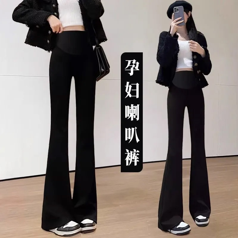 Pregnant Women's Boot-Cut Pants, Spring & Fall Outer Wear Casual Pants, Straight-Leg Flared Pants, Yoga Pants, Sports Shark Pants, Thickeneded in Winter Pregnant Women's Boot-Cut Pants, Spring & Fall Outer Wear Casual Pants, Straight-Leg Flared Pants, Yoga Pants, Sports Shark Pants, Thickeneded in Winter