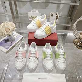 7厘米增高2024新款方扣厚底小白鞋女松糕运动休闲板鞋秋休闲百搭