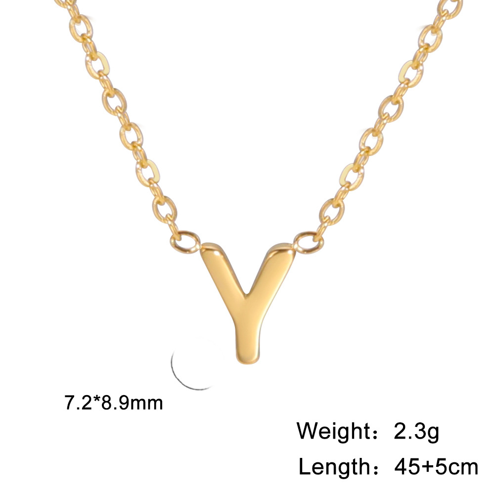 Golden, letter Y