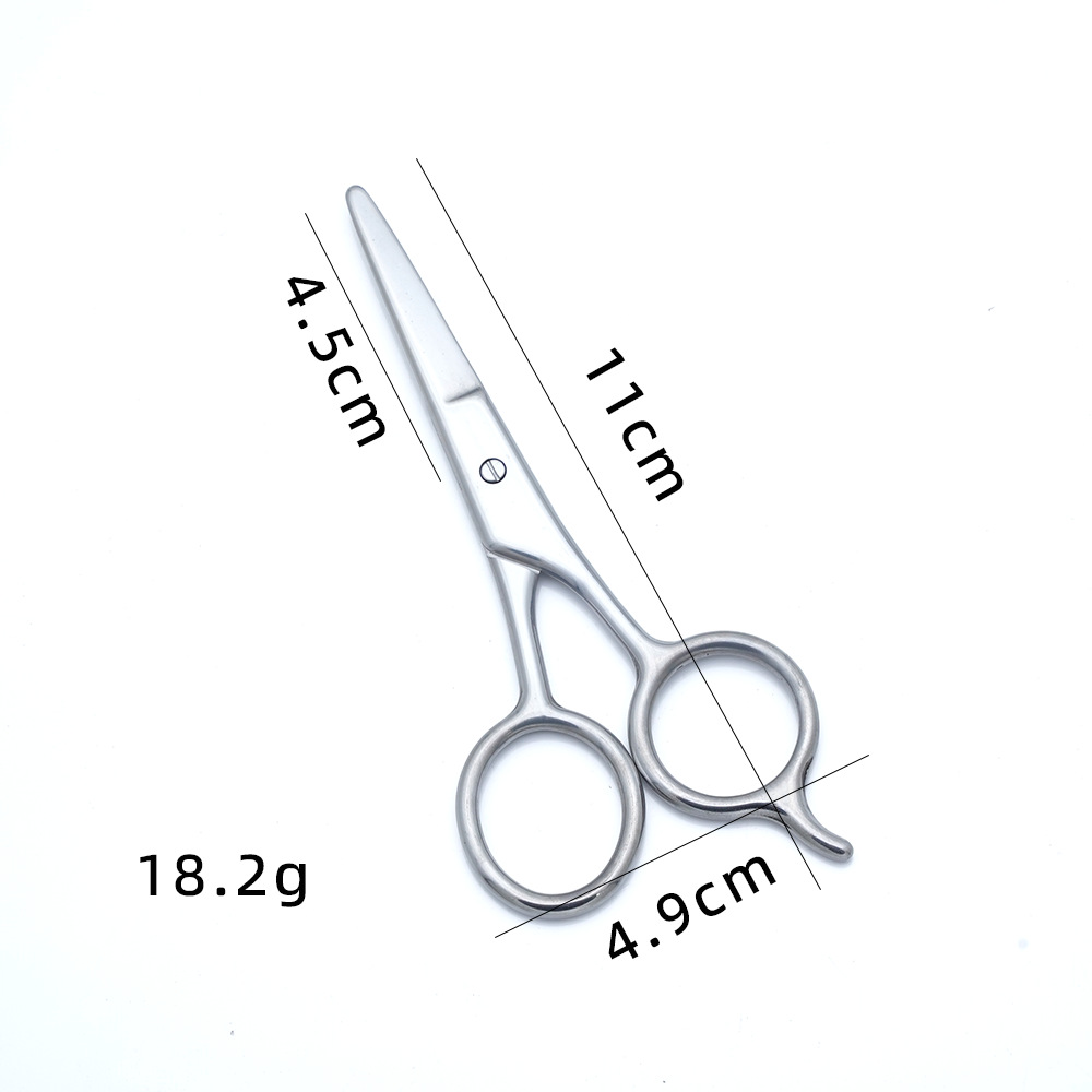 Spot al por mayor recortador de barba de acero inoxidable tijeras de barba para hombres tijeras de cejas de maquillaje tijeras de peluquería tijeras de belleza tijeras pequeñas