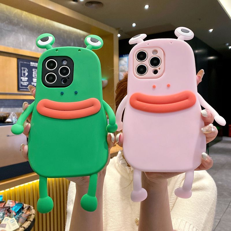 Fun and Funny Suitable for Apple 15 Mobile Phone Case Creative Big-mouthed Frog iPhone16 Three-dimensional Big Eyes Cute Cartoon Fun and Funny Suitable for Apple 15 Mobile Phone Case Creative Big-mouthed Frog iPhone16 Three-dimensional Big Eyes Cute Cartoon