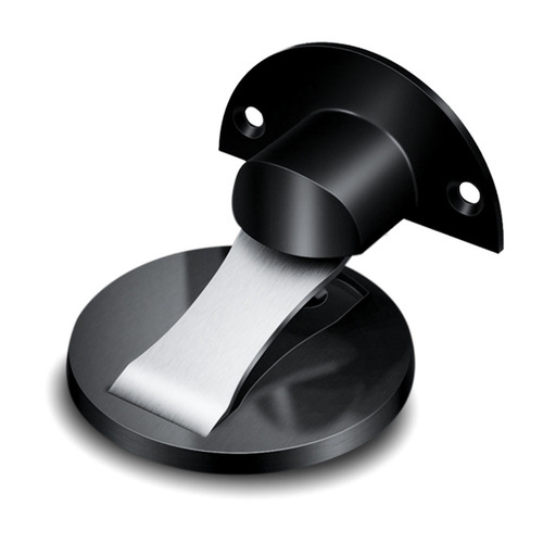 304 stainless steel strong magnetic door suction hidden door stop hotel room door anti-collision invisible door contact without drilling ground suction