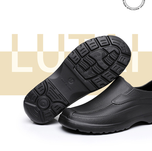 Chef Slip-Resistant Shoes 990EVA Rain Boots Kitchen Canteen Work Shoes Special Waterproof Oil-Resistant Durable Lightweight Shoes for Men