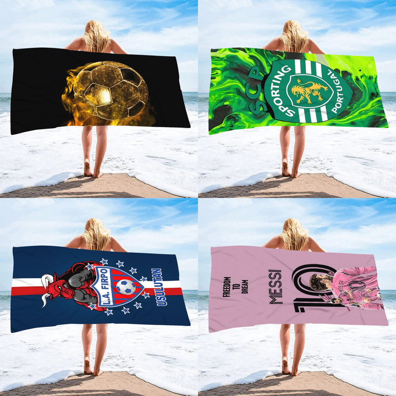 Cross-Border Football Series Quick-Drying Printed Beach Towel Adult Vacation Swimming Bath Towel Microfiber Hand Towel Custom-Made Cross-Border Football Series Quick-Drying Printed Beach Towel Adult Vacation Swimming Bath Towel Microfiber Hand Towel Custom-Made